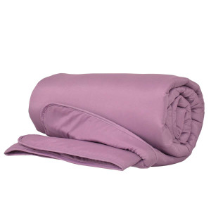 Микрофибърна олекотена завивка 150/210 с двойна вата в лилаво