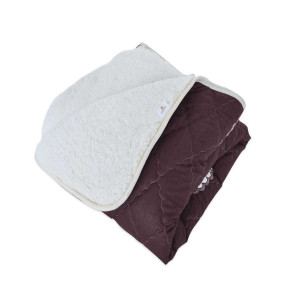 Олекотена завивка от ранфорс 150/210, шерпа и 200 гр. вата с цветен принт