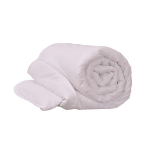 Бяла олекотена завивка 200/210 от ранфорс и двойна вата 