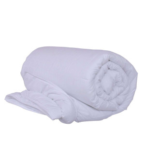 Микрофибърна олекотена завивка 150/210 с вата в бяло