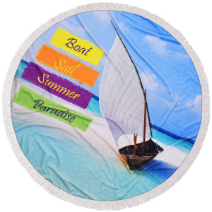 Кръгла кърпа за плаж Рай Кръгла кърпа за плаж Рай
