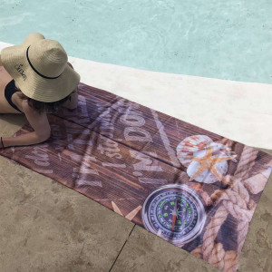 Модерна кърпа за плаж - Компас Модерна кърпа за плаж - Компас