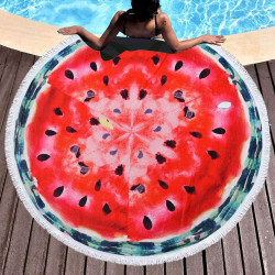 Кръгла кърпа за плаж Watermelon