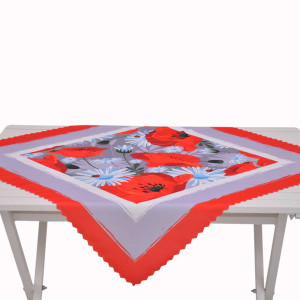 Покривка за маса 75/75 - Алени макове Покривка за маса 75/75 - Алени макове