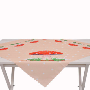 Розова покривка за маса 75/75 - гъбка Розова покривка за маса 75/75 - гъбка