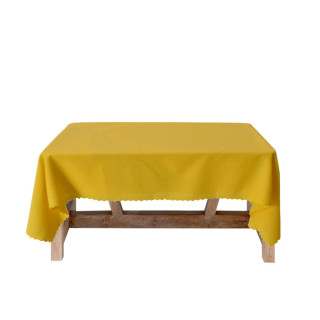 Жълта покривка за маса поликанава