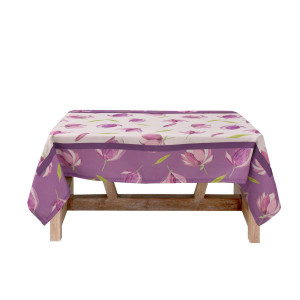 Лилава покривка за маса на цветя 150/200