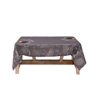 Покривка за маса поликанава - Плодчета сива Покривка за маса поликанава - Плодчета сива