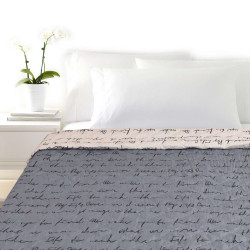 Микрофибърно шалте Подпис сив