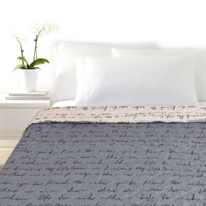 Микрофибърно шалте Подпис сив