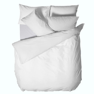 Чаршаф памучен сатен декор ивици 150/240  Чаршаф памучен сатен декор ивици 150/240