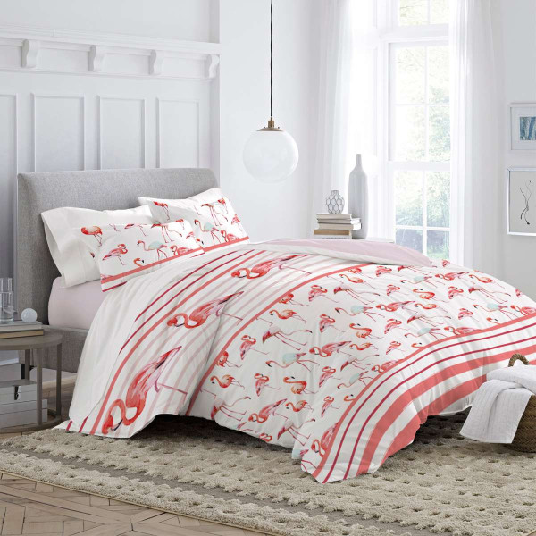 100% Памучно спално бельо Flamingos