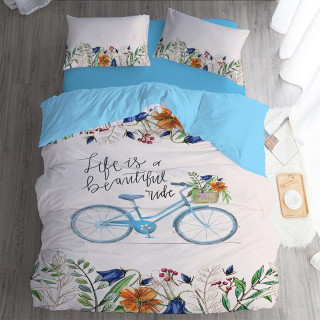 Спален комплект памук-ранфорс за единично легло 