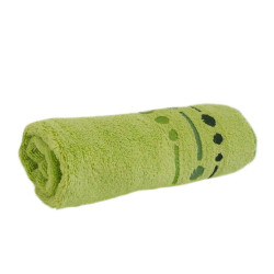 Памучна кърпа за тяло в зелен цвят