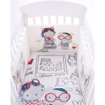 Бебешки спален комплект с обиколник Love Rome 2 части 70х140 см.