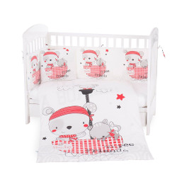Бебешки спален комплект с обиколник Pirates 70х140 см.