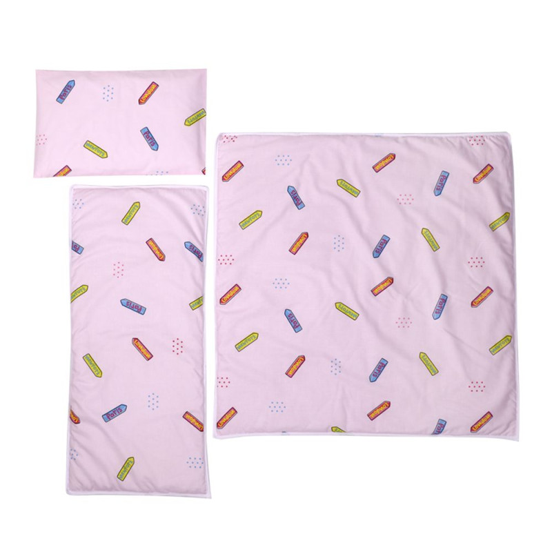 Летен спален комплект за количка Travel - Розово Летен спален комплект за количка Travel - Розово