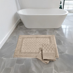 Постелка за баня Оливия 50х70 см. - Бежово
