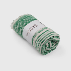 Плажна кърпа Пещемал - зелено	 Плажна кърпа Пещемал - зелено