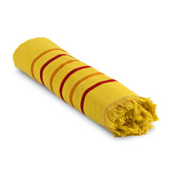 Плажна кърпа от пещемал Жълто - 70х140 см.