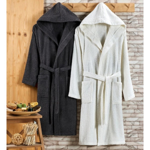Комплект халати White/Graphite Комплект халати White/Graphite