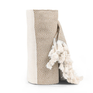 Плажна кърпа пещемал - бежово Плажна кърпа пещемал - бежово