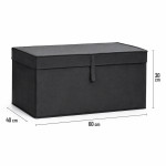 Голям текстилен органайзер за съхранение Anthracite – 60х40х30 см.