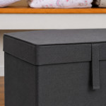 Голям текстилен органайзер за съхранение Anthracite – 60х40х30 см.