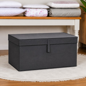 Голям текстилен органайзер за съхранение Anthracite – 60х40х30 см.