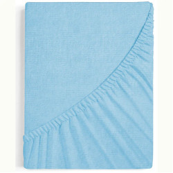 Чаршаф с ластик Serenity Трико - Светлосин