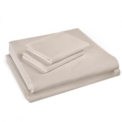Долен чаршаф в бежово Памук - 150х240 см.