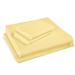 Долен чаршаф в жълто Памук - 220х240 см.