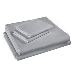 Долен чаршаф в сиво Памук - 220х240 см.