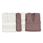 Комплект халати с кърпи в кутия Андора 