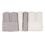 Комплект халати с кърпи в кутия Класико 