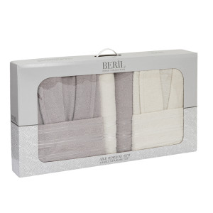 Комплект халати с кърпи в кутия Класико 