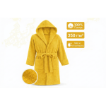 Хавлиен халат за юноши - жълт 13-14 г.