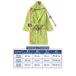 Хавлиен халат за юноши - зелен 15-16 г.