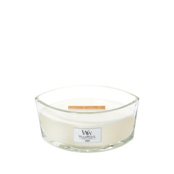 Стилна ароматна свещ Wood Wick Еllipse Candle Linen