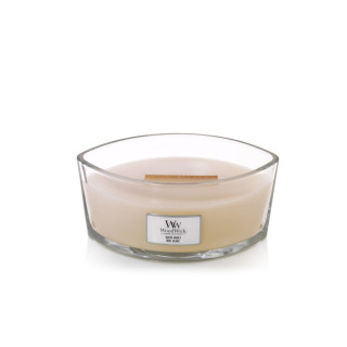 Стилна ароматна свещ Wood Wick Еllipse White Honey
