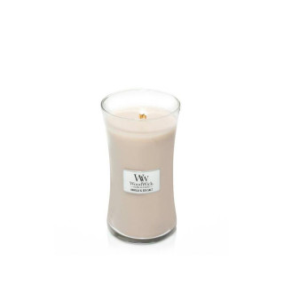 Стилна ароматна свещ Wood Wick Vanilla & Sea Salt