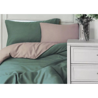 Двоен спален комплект Satin зелен - Памучен сатен