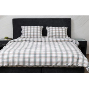 Луксозно спално бельо от фланел - Бежово