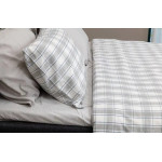 Луксозно спално бельо от фланел - Сиво Луксозно спално бельо от фланел - Сиво