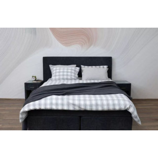 Луксозно спално бельо от фланел - Сиво