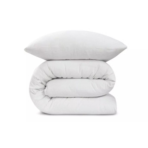 Спален комплект крепон 2 части Gofre - бяло