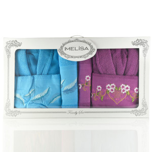 Луксозен комплект за баня Синьо и Лилаво Луксозен комплект за баня Синьо и Лилаво