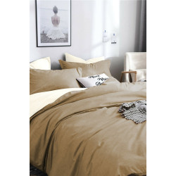 Двулицев спален комплект от Ранфорс в Кафяво и Бежово