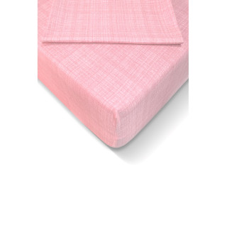 Розов чаршаф с ластик от Ранфорс