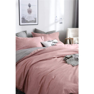 Двулицев спален комплект от ранфорс - Сиво+Пепел Двулицев спален комплект от ранфорс - Сиво+Пепел